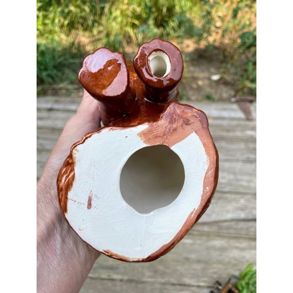 Vintage 1970s Brown Ceramic Cat Kitty Figurine - Picture 8 of 8